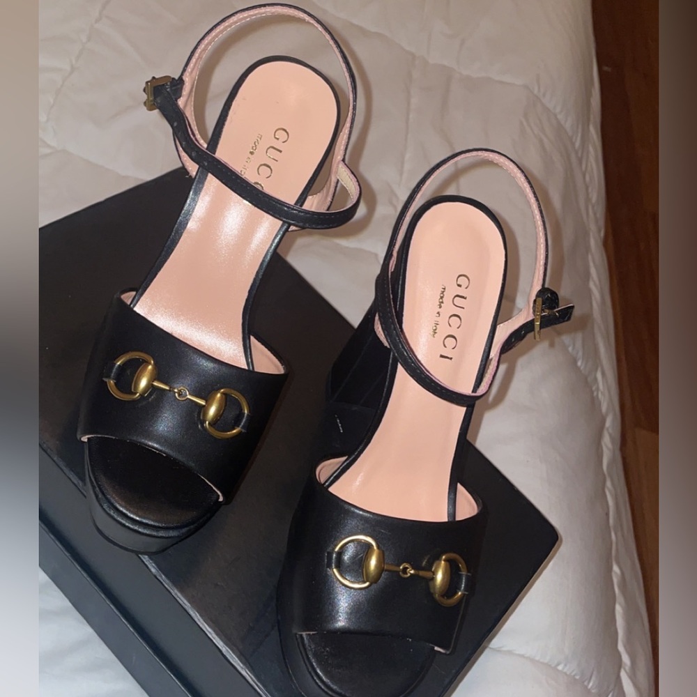Black Gucci heels